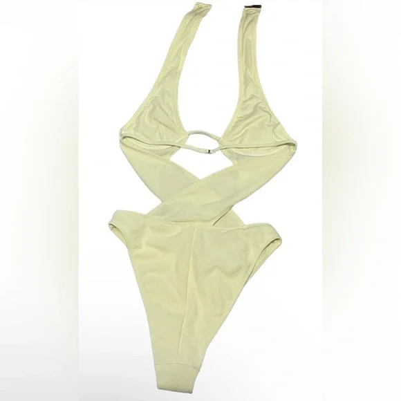 Forever 21 swimsuit, yellow, size L New - Picture 2 of 9